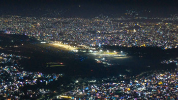 ड्रोनबाट यस्तो देखियो झिलिमिली काठमाडौँ