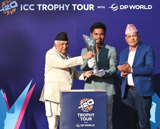 ‘टी–२० विश्वकपको ट्रफी नेपालमा आउनु गौरवपूर्ण’