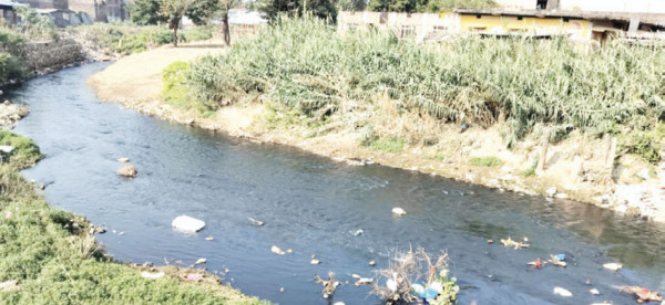 प्रदूषित सिर्सिया नदीमै छठ मनाउन बाध्य व्रतालु