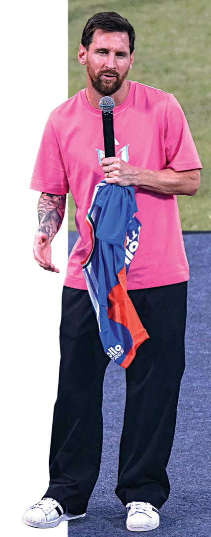 मेस्सी र उनको विमान