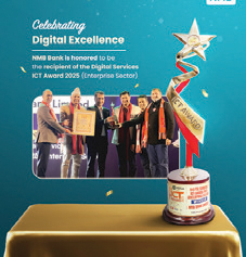एनएमबि बैंकलाई डिजिटल सर्भिसेज् आईसीटी अवार्ड