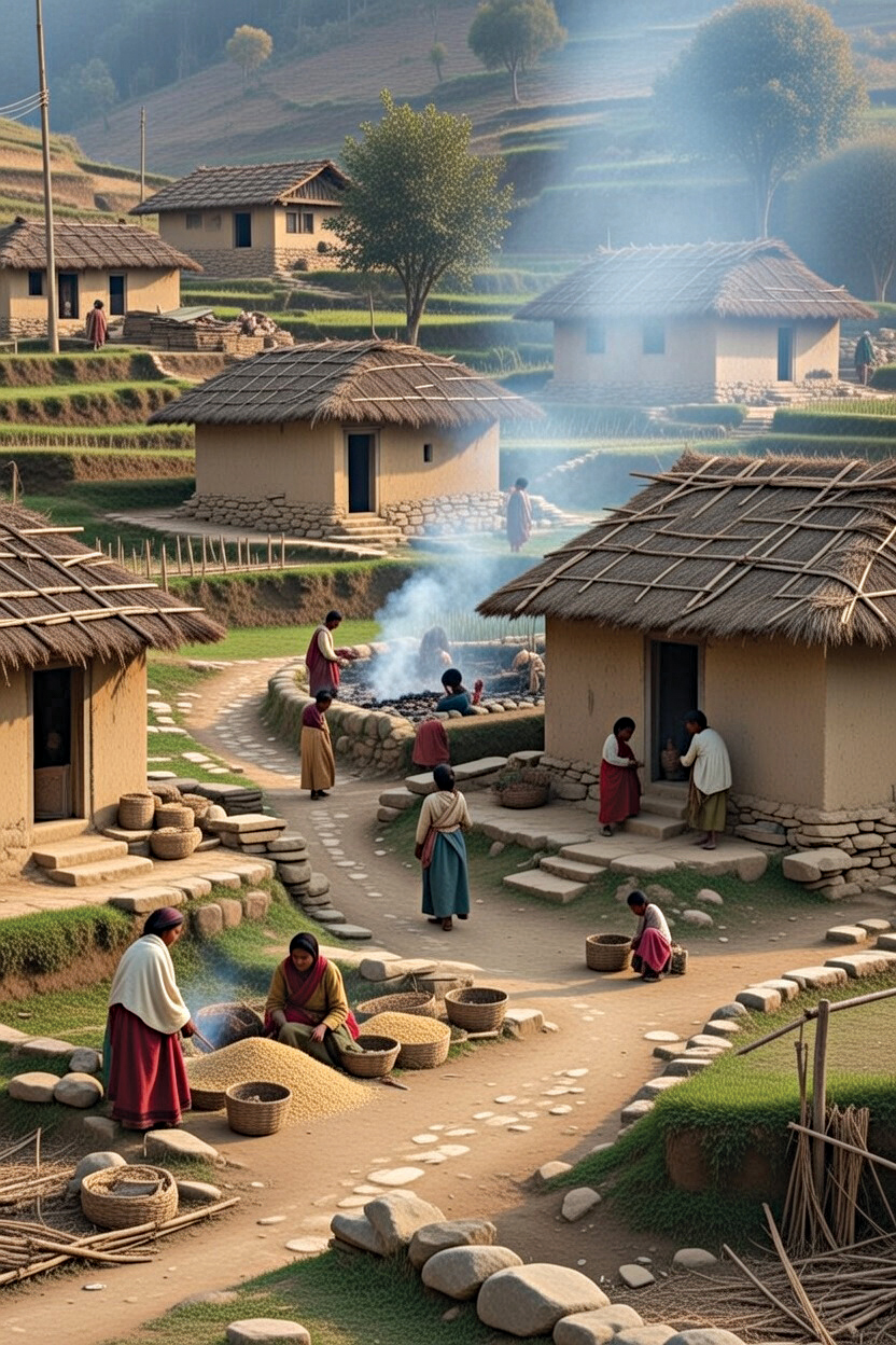 प्राचीन तुई उपत्यकाका भाँडाका टुक्रा